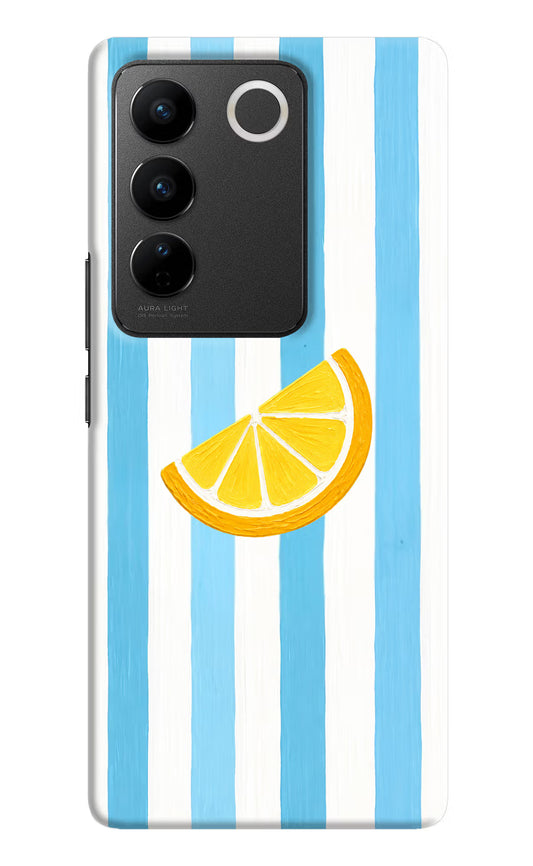 Summer Lemon Vivo V27/V27 Pro Hard Case Back Cover by Casekaro