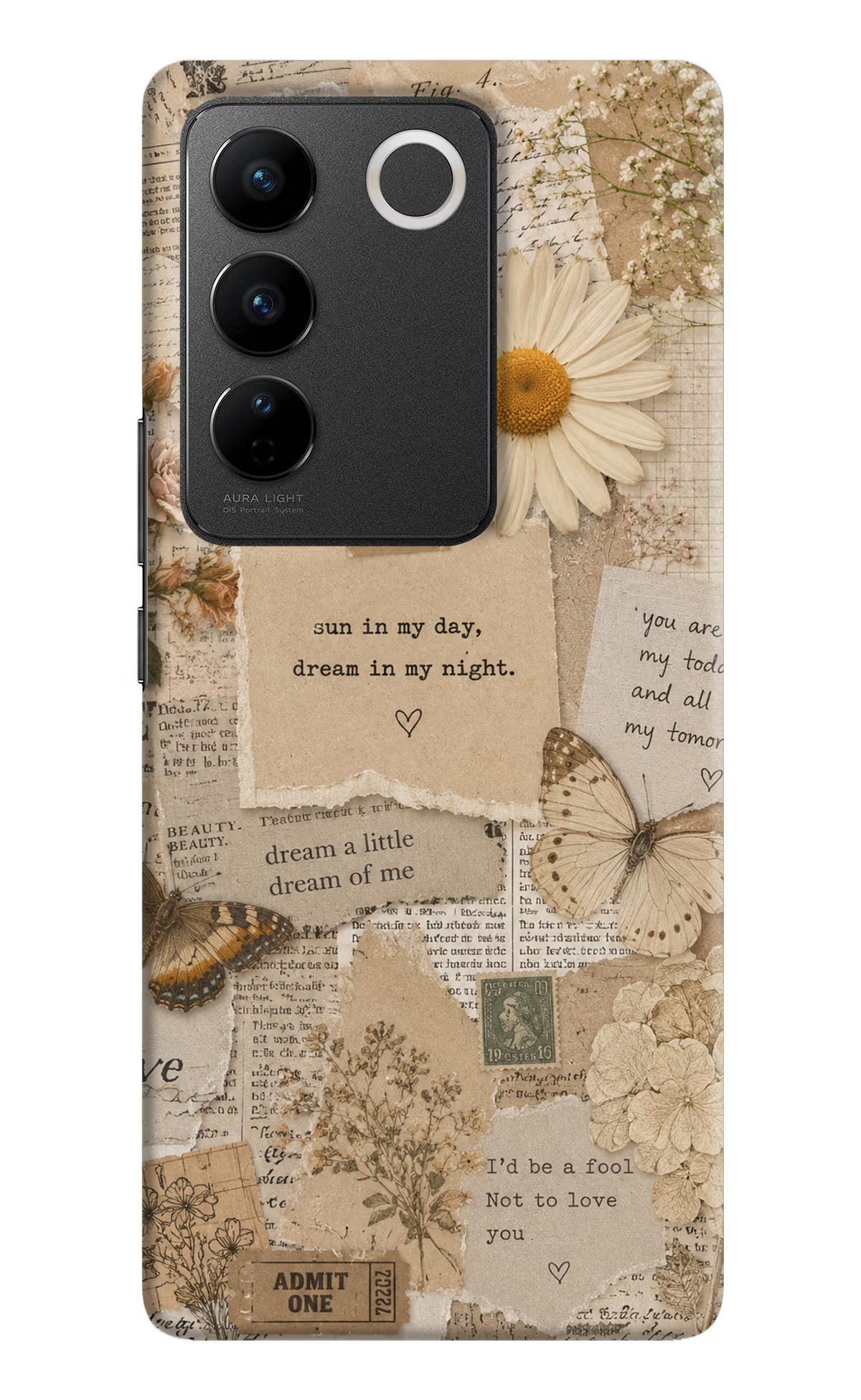 Vintage case Vivo V27/V27 Pro Back Cover