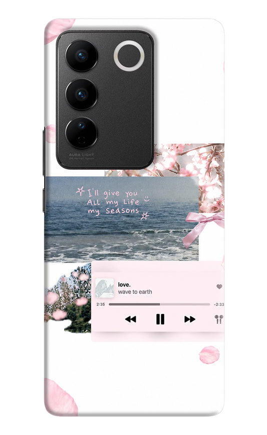Wave to earth Vivo V27/V27 Pro Back Cover