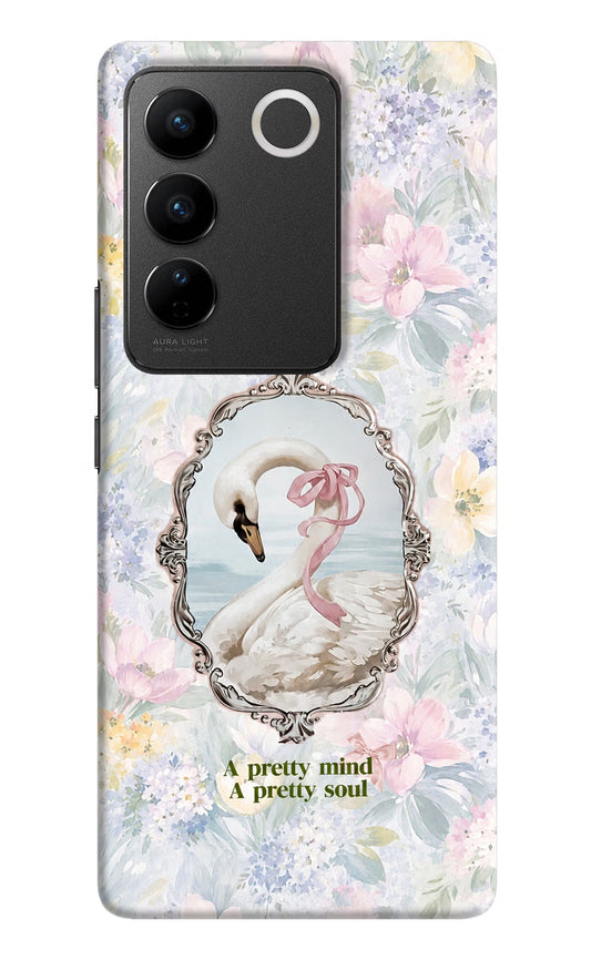 Pretty Mind Pretty Soul Vivo V27/V27 Pro Hard Case Back Cover by Casekaro