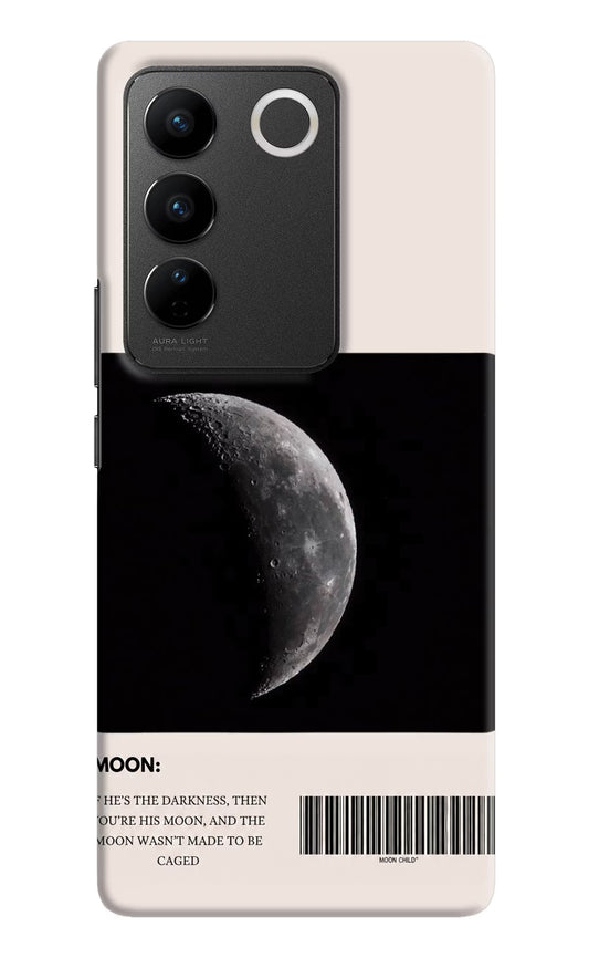 Moon Phase Vivo V27/V27 Pro Hard Case Back Cover by Casekaro