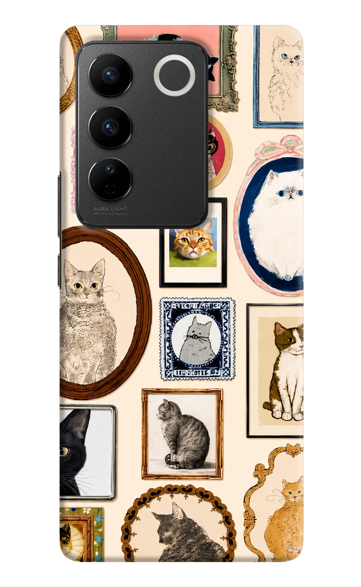Mirror Cats Vivo V27/V27 Pro Back Cover