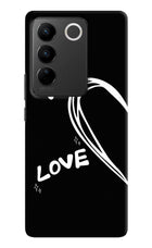Love Line Vivo V27/V27 Pro Hard Case Back Cover by Casekaro