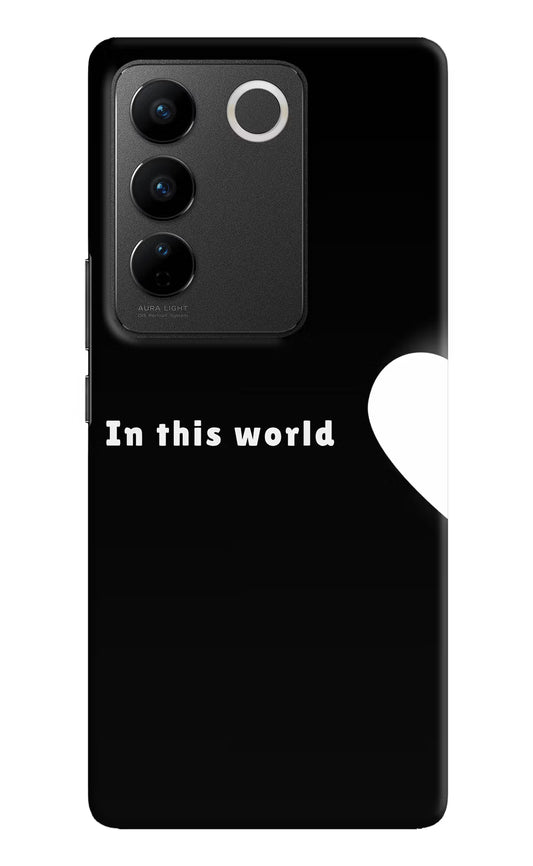This World Vivo V27/V27 Pro Hard Case Back Cover by Casekaro