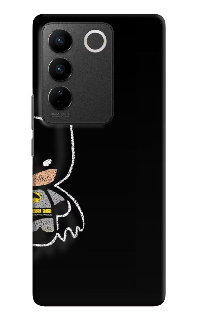 Bat Kitty Vivo V27/V27 Pro Hard Case Back Cover by Casekaro