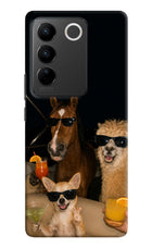Party Squad Vivo V27/V27 Pro Hard Case Back Cover by Casekaro