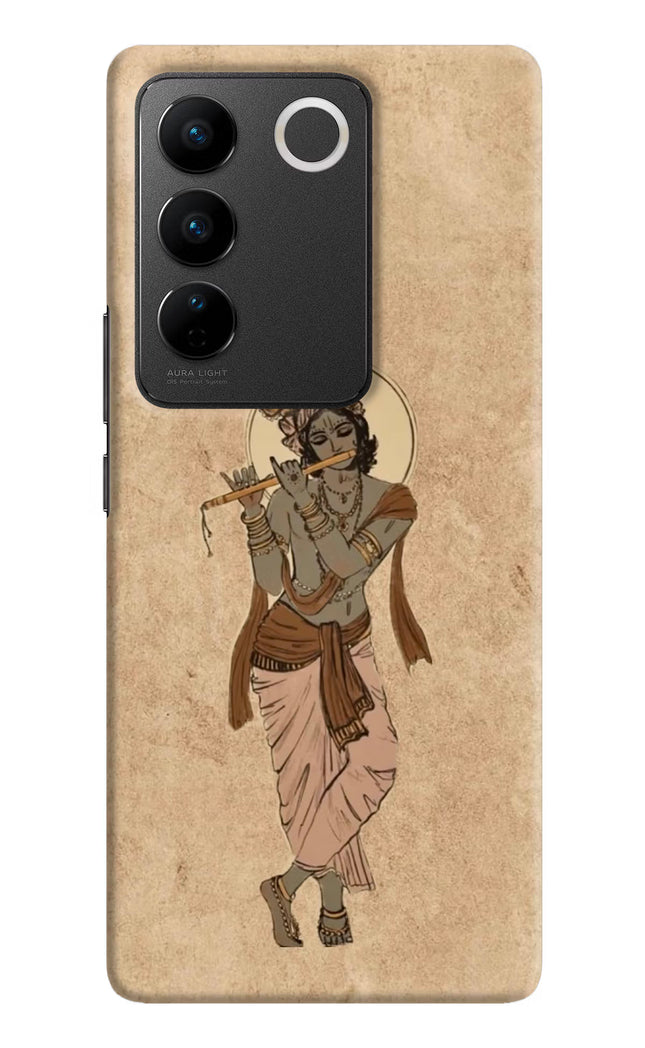 Krishna Vivo V27/V27 Pro Hard Case Back Cover by Casekaro