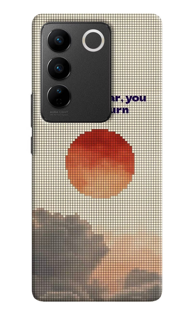 Pixel Sun Vivo V27/V27 Pro Hard Case Back Cover by Casekaro