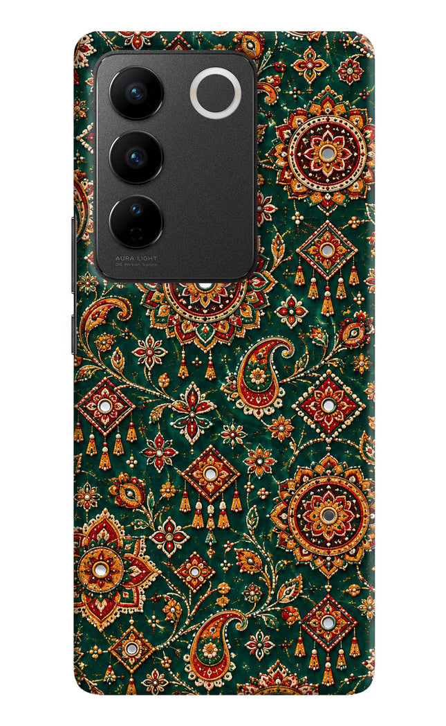 Green Pataka Vivo V27/V27 Pro Hard Case Back Cover by Casekaro