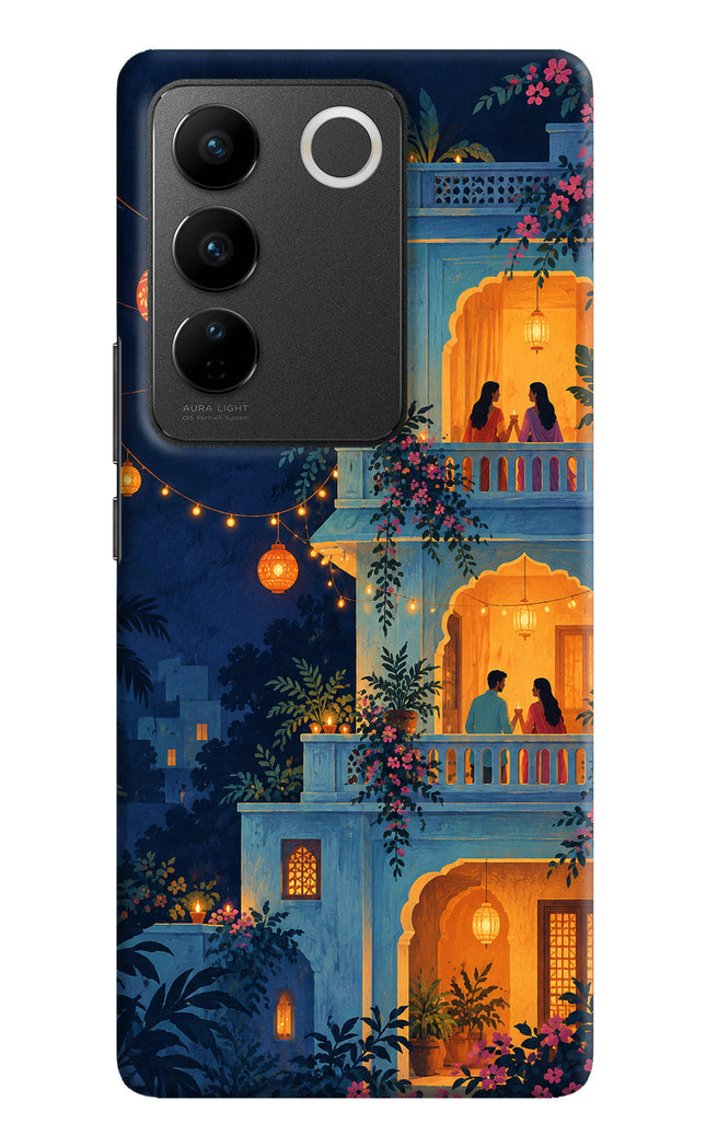 Balcony Glow Vivo V27/V27 Pro Hard Case Back Cover by Casekaro