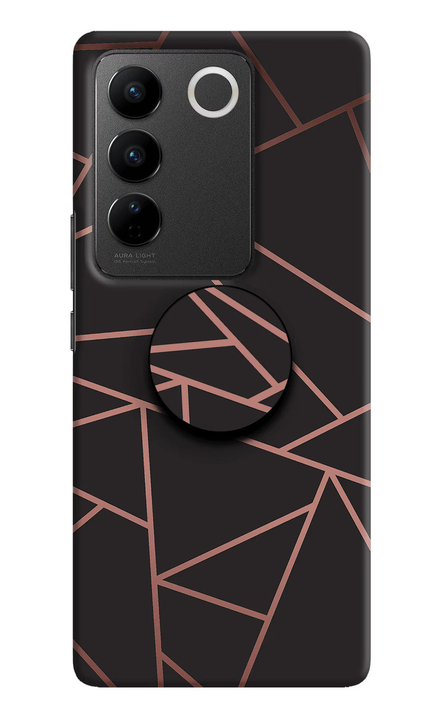 Geometric Pattern Vivo V27/V27 Pro Pop Case, Hard case
