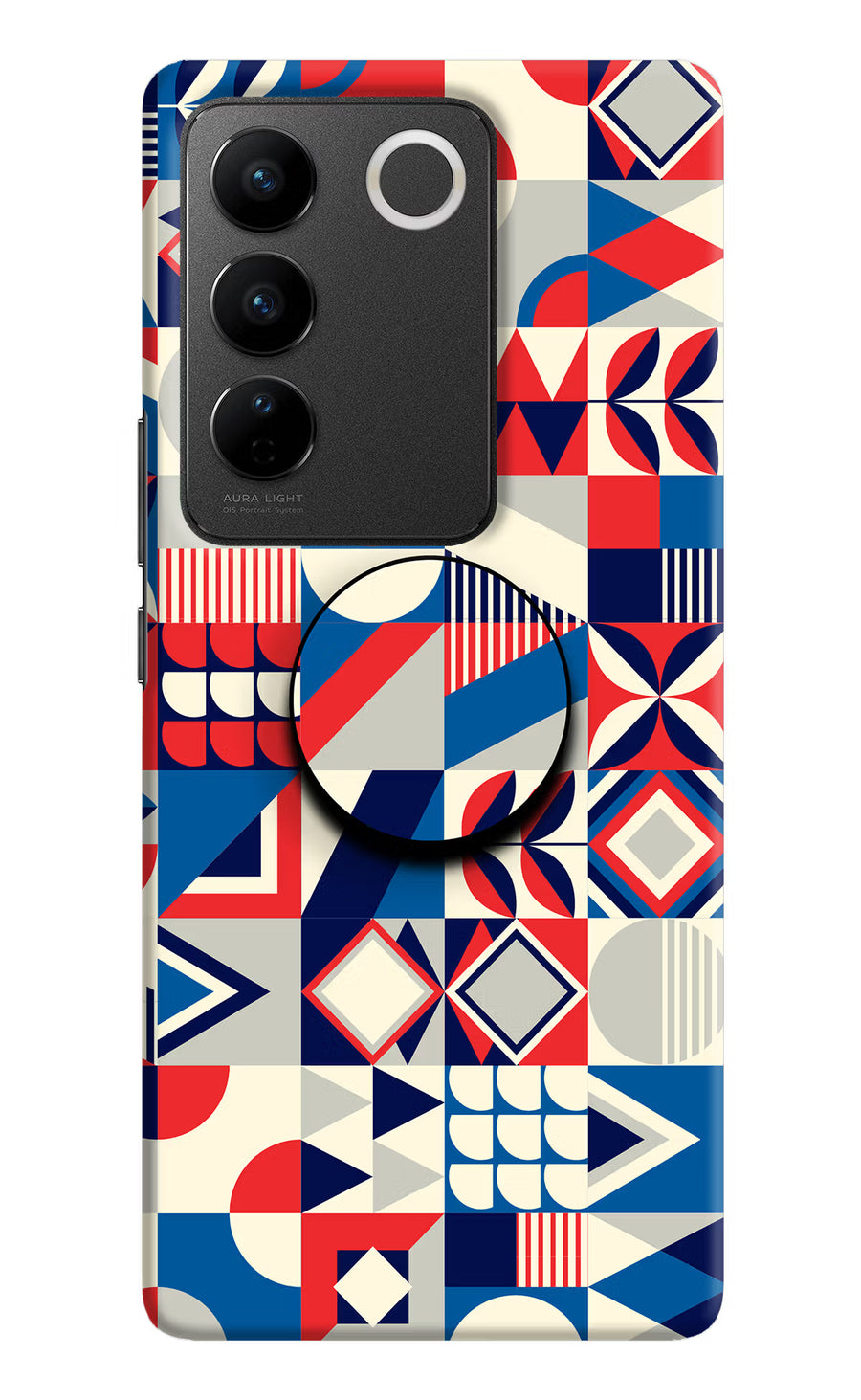 Colorful Pattern Vivo V27/V27 Pro Pop Case, Hard case