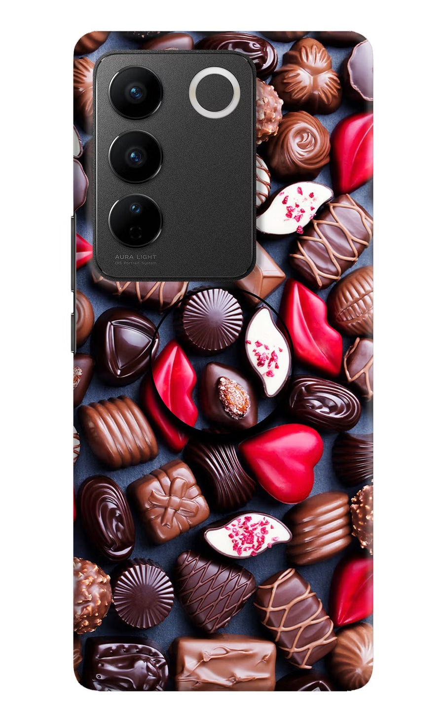 Chocolates Vivo V27/V27 Pro Pop Case, Hard case