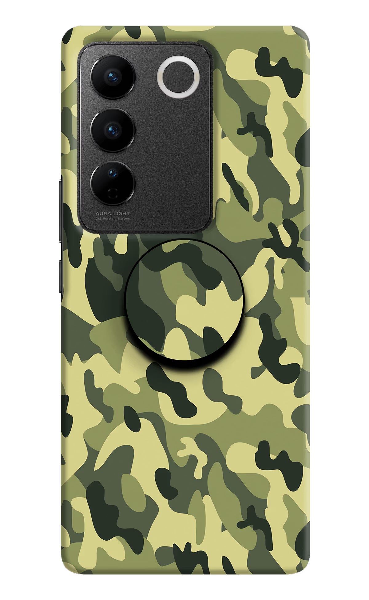 Camouflage Vivo V27/V27 Pro Pop Case by Casekaro