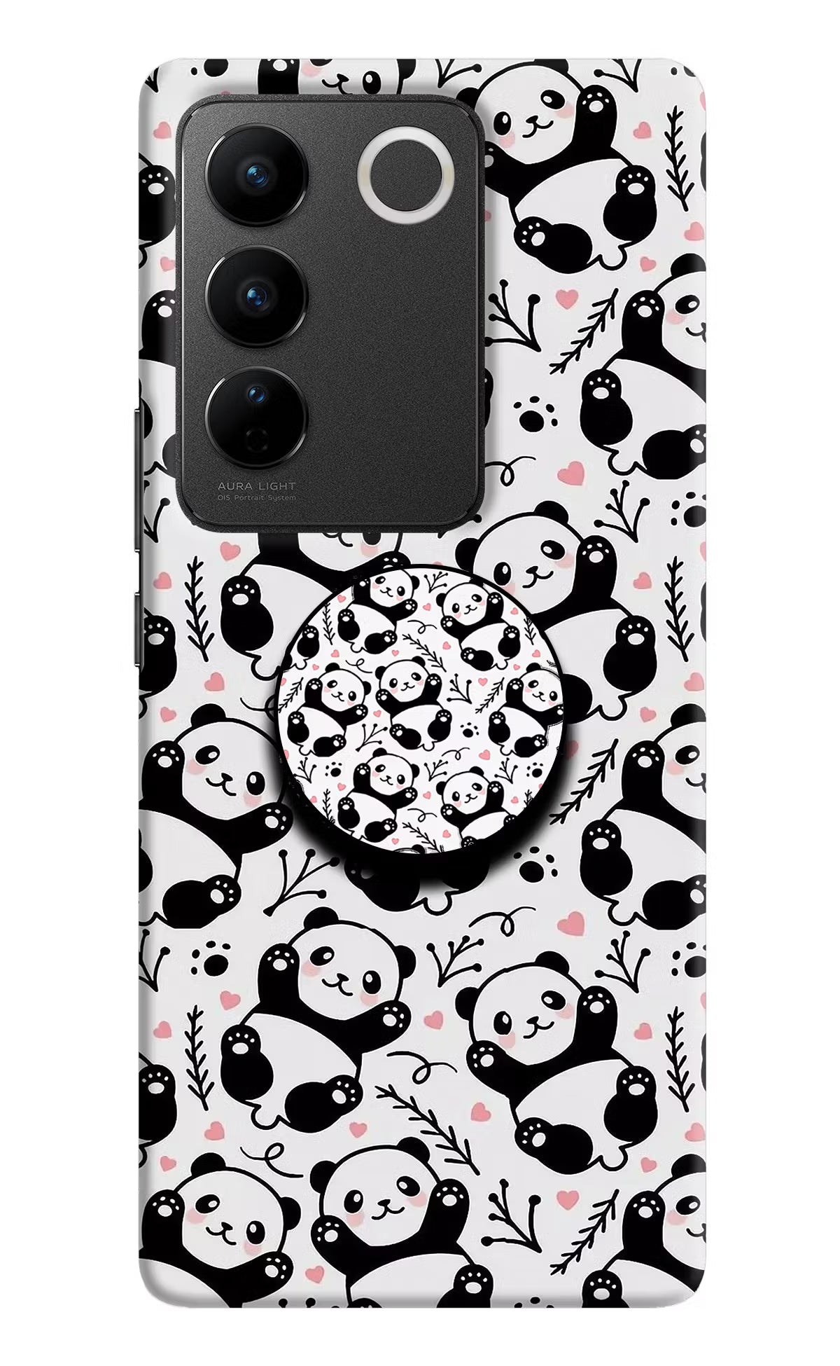 Cute Panda Vivo V27/V27 Pro Pop Case by Casekaro