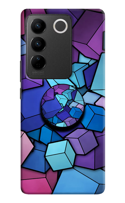 Cubic Abstract Vivo V27/V27 Pro Pop Case by Casekaro