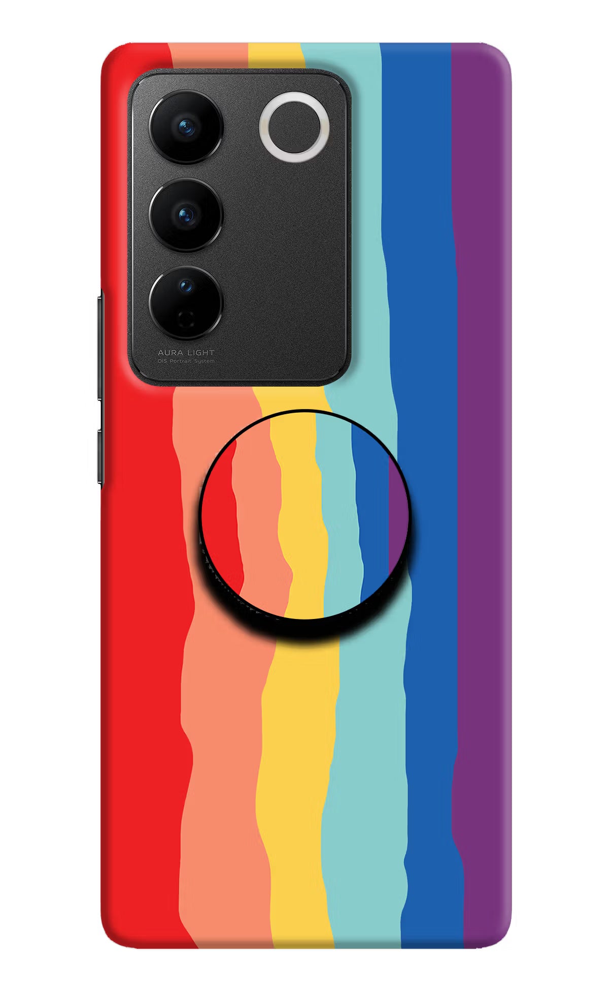 Rainbow Vivo V27/V27 Pro Pop Case by Casekaro