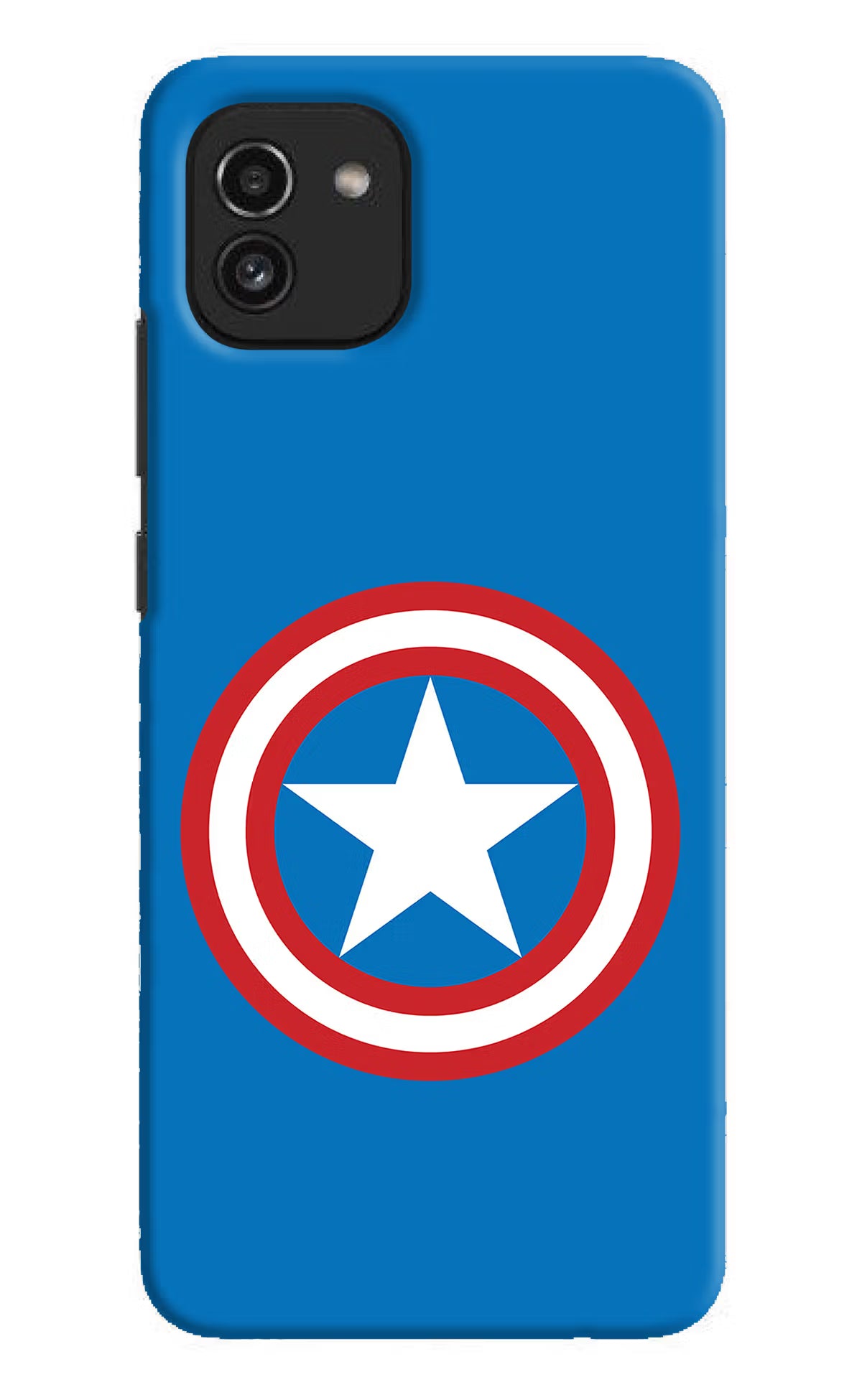 Captain America Logo Samsung A03 Hard Case Back Cover by Casekaro