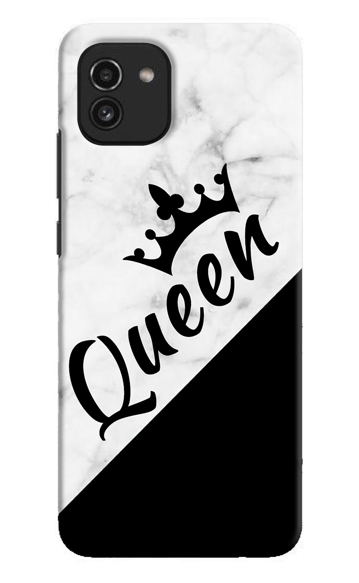 Queen Samsung A03 Hard Case Back Cover by Casekaro