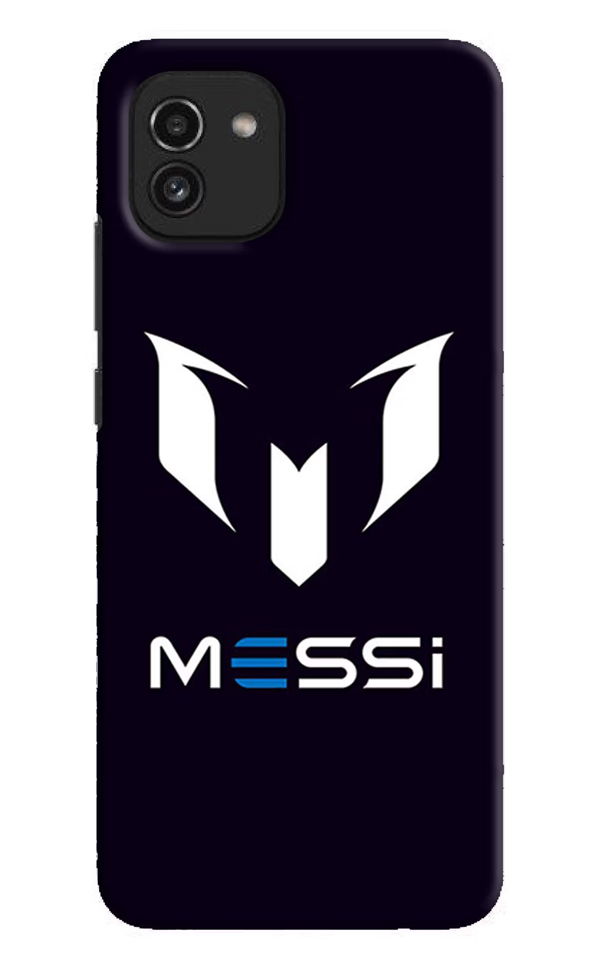 Messi Logo Samsung A03 Hard Case Back Cover by Casekaro