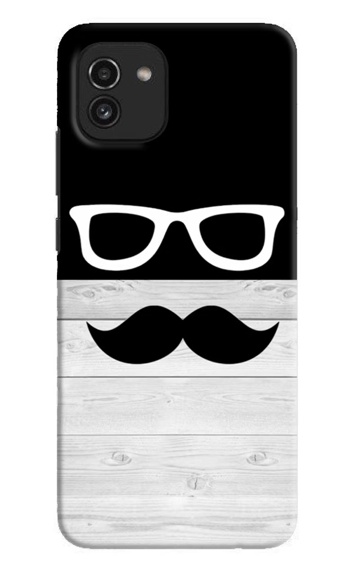 Mustache Samsung A03 Hard Case Back Cover by Casekaro
