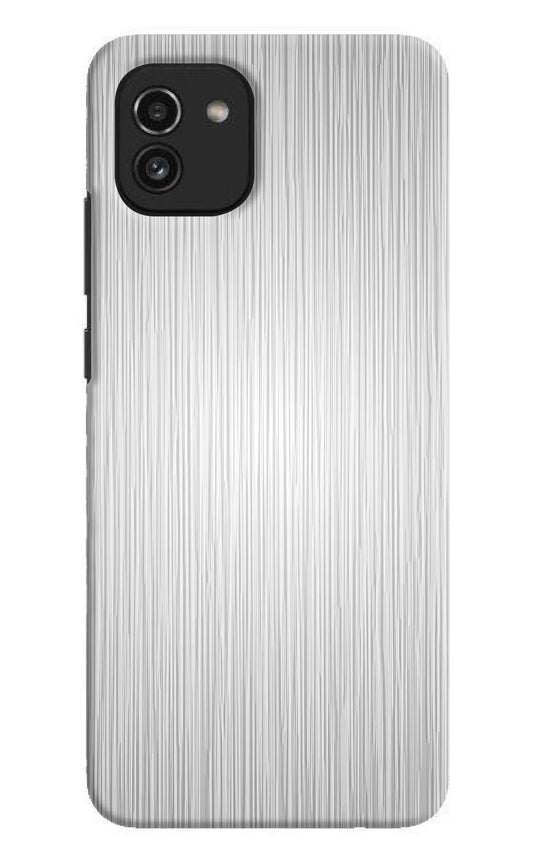 Wooden Grey Texture Samsung A03 Hard Case Back Cover by Casekaro