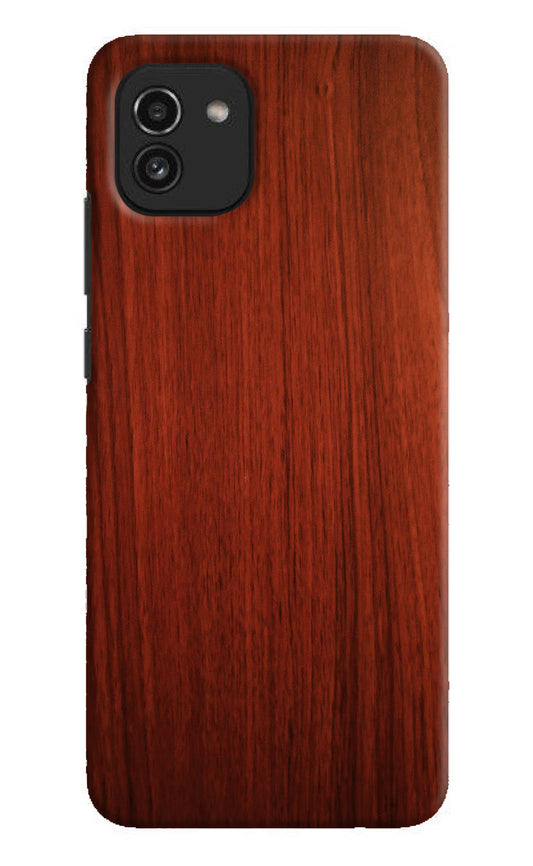Wooden Plain Pattern Samsung A03 Hard Case Back Cover by Casekaro