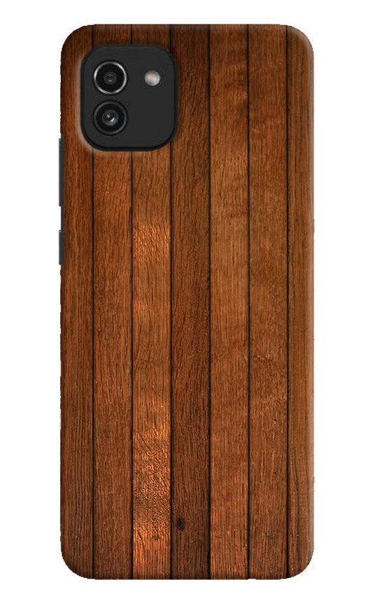 Wooden Artwork Bands Samsung A03 Hard Case Back Cover by Casekaro