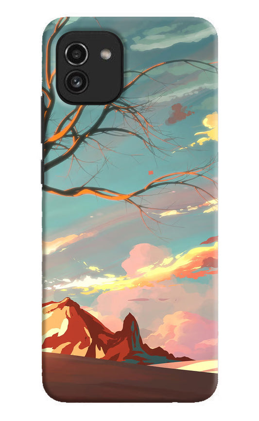 Scenery Samsung A03 Hard Case Back Cover by Casekaro