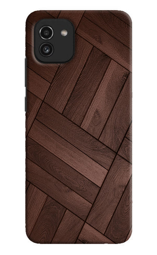 Wooden Texture Design Samsung A03 Hard Case Back Cover by Casekaro