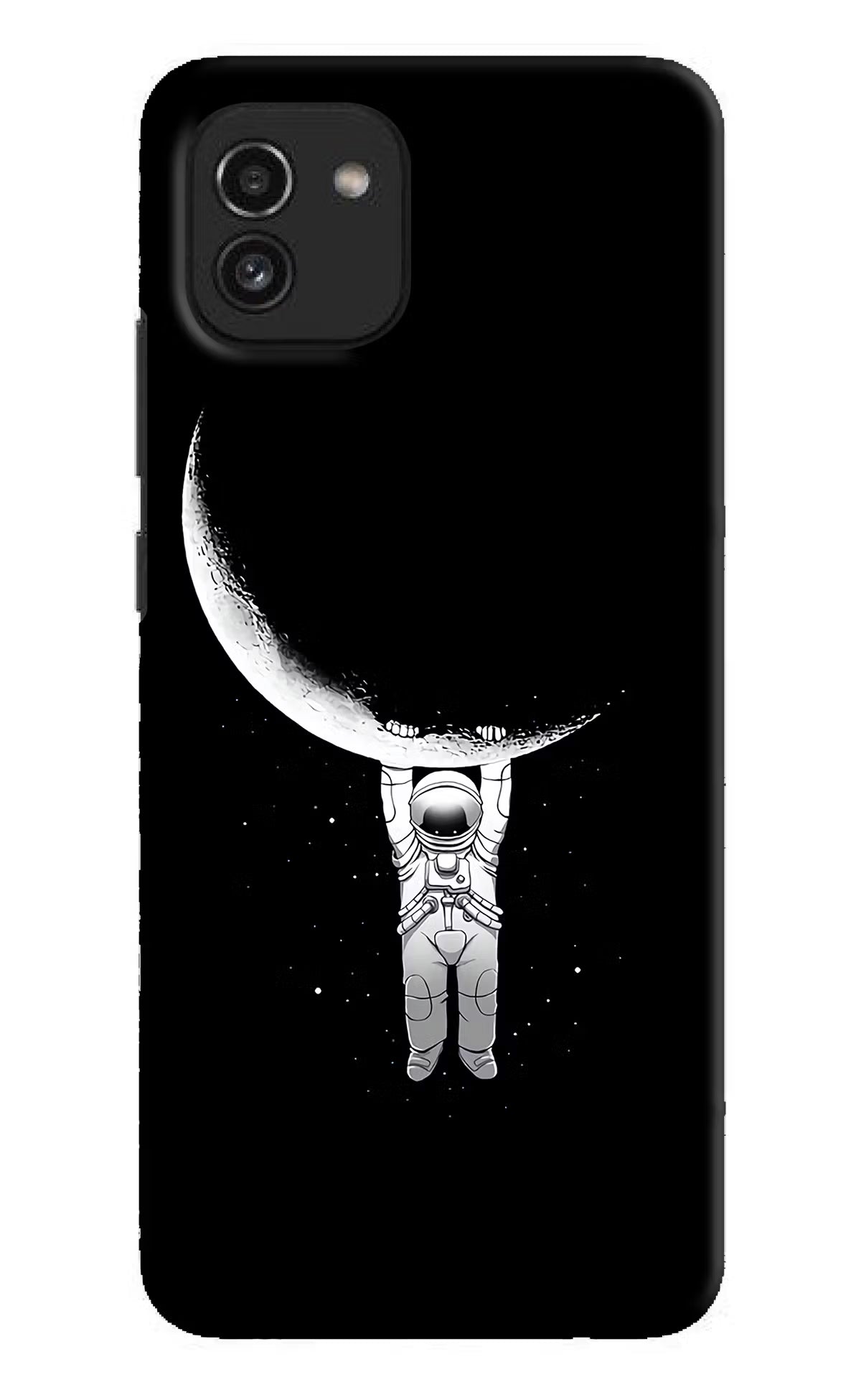 Moon Space Samsung A03 Hard Case Back Cover by Casekaro