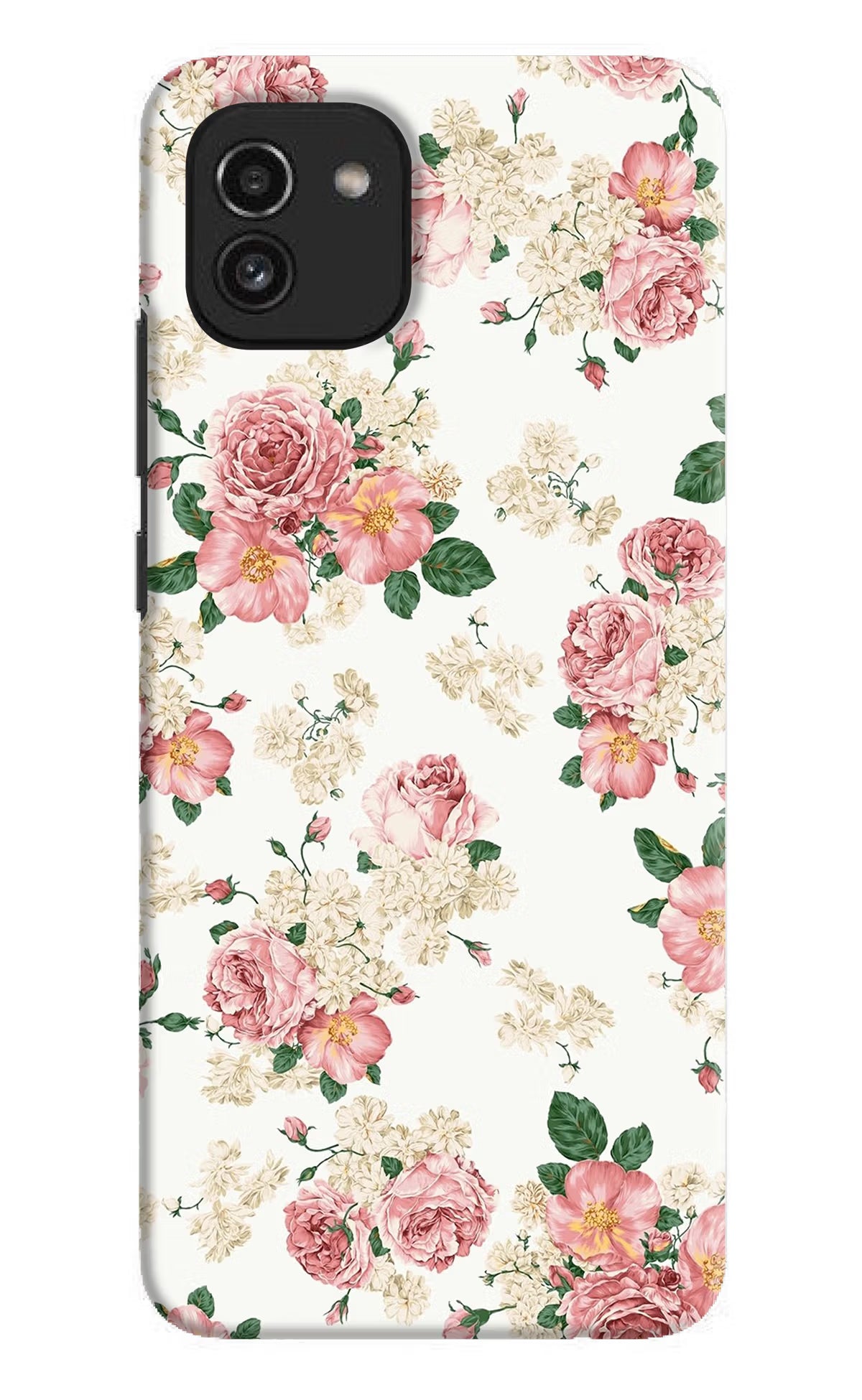 Flowers Samsung A03 Hard Case Back Cover by Casekaro