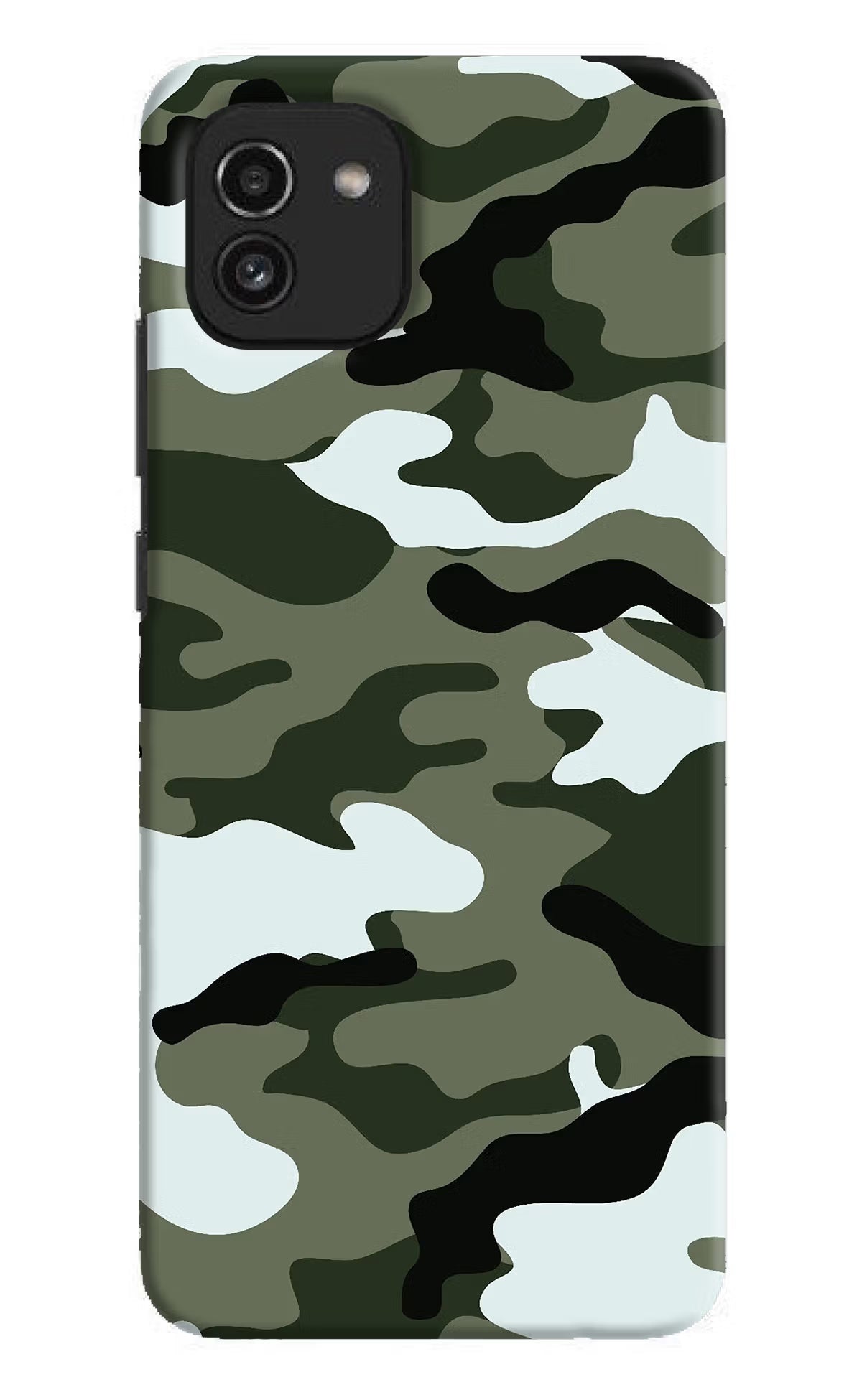 Camouflage Samsung A03 Hard Case Back Cover by Casekaro