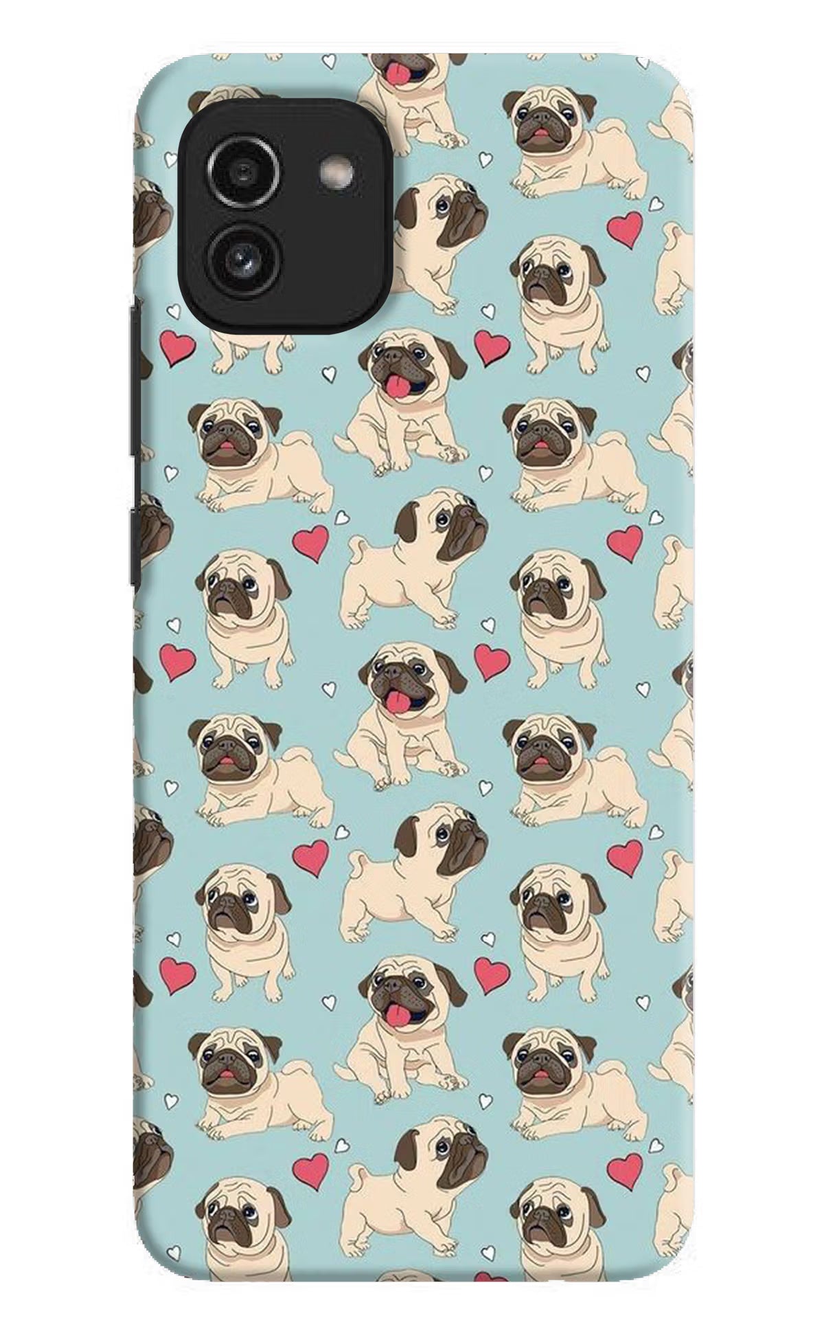 Pug Dog Samsung A03 Hard Case Back Cover by Casekaro