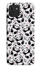Cute Panda Samsung A03 Hard Case Back Cover by Casekaro