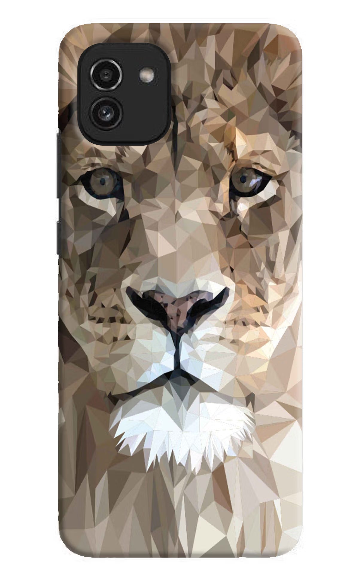 Lion Art Samsung A03 Hard Case Back Cover by Casekaro