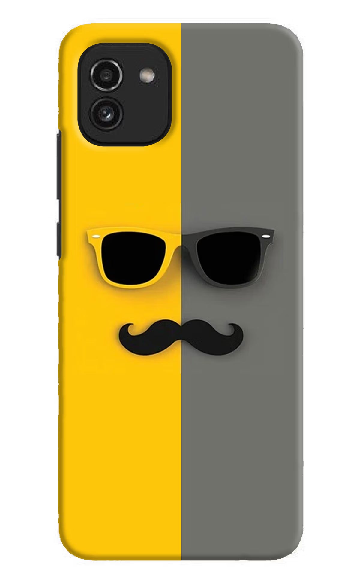 Sunglasses with Mustache Samsung A03 Hard Case Back Cover by Casekaro