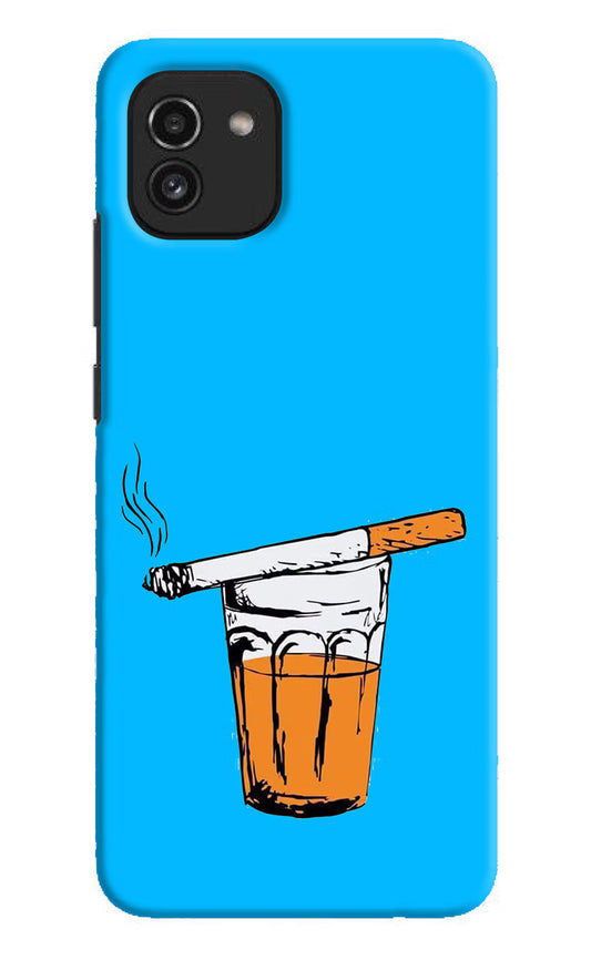 Chai Sutta Samsung A03 Hard Case Back Cover by Casekaro