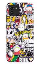 Sticker Bomb Samsung A03 Hard Case Back Cover by Casekaro