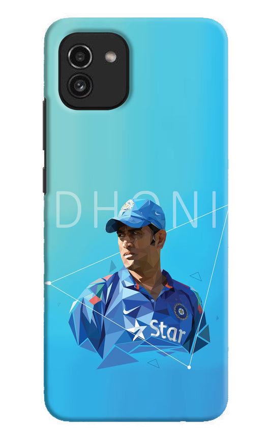 Dhoni Artwork Samsung A03 Hard Case Back Cover by Casekaro