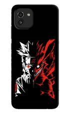 Naruto Two Face Samsung A03 Hard Case Back Cover by Casekaro