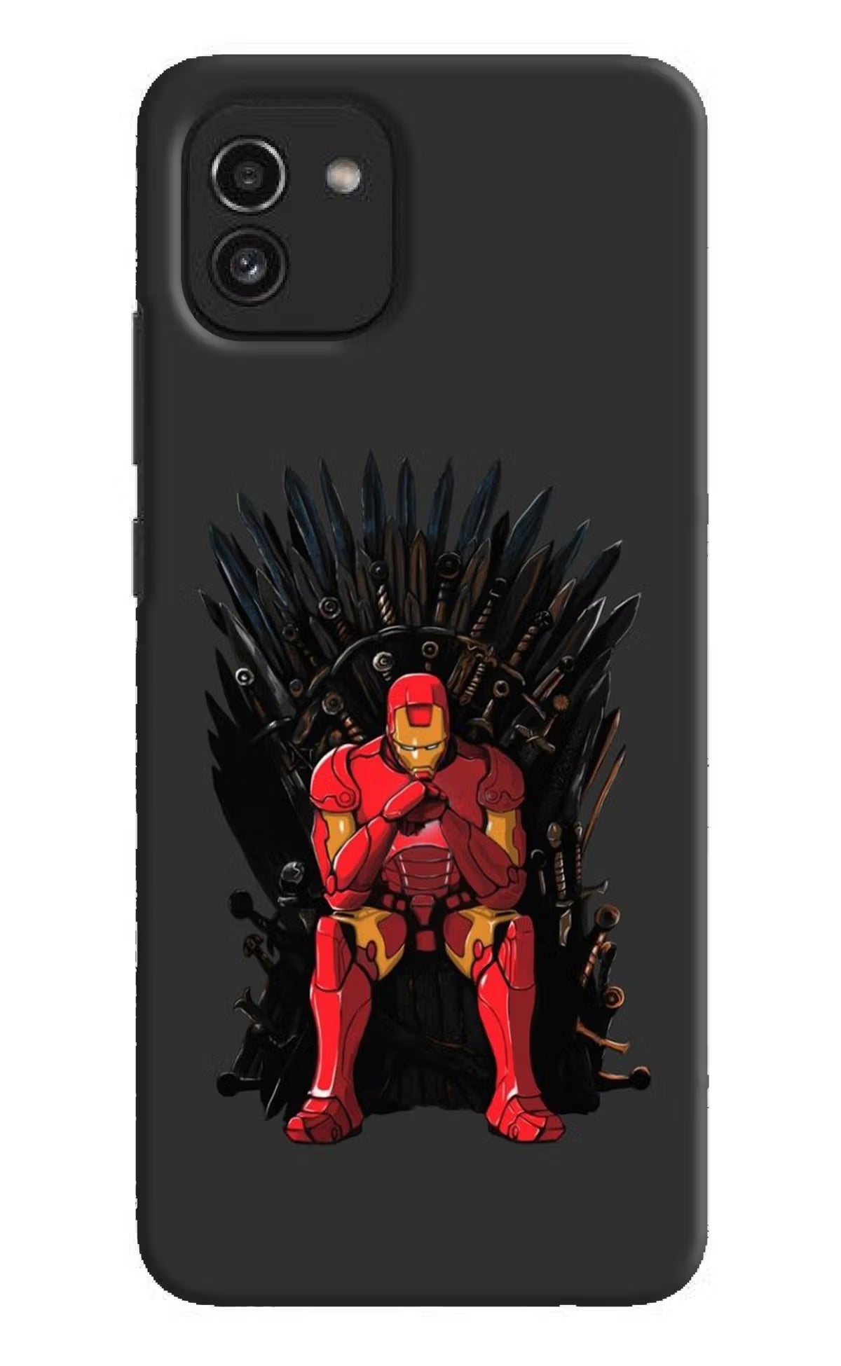 Ironman Throne Samsung A03 Hard Case Back Cover by Casekaro