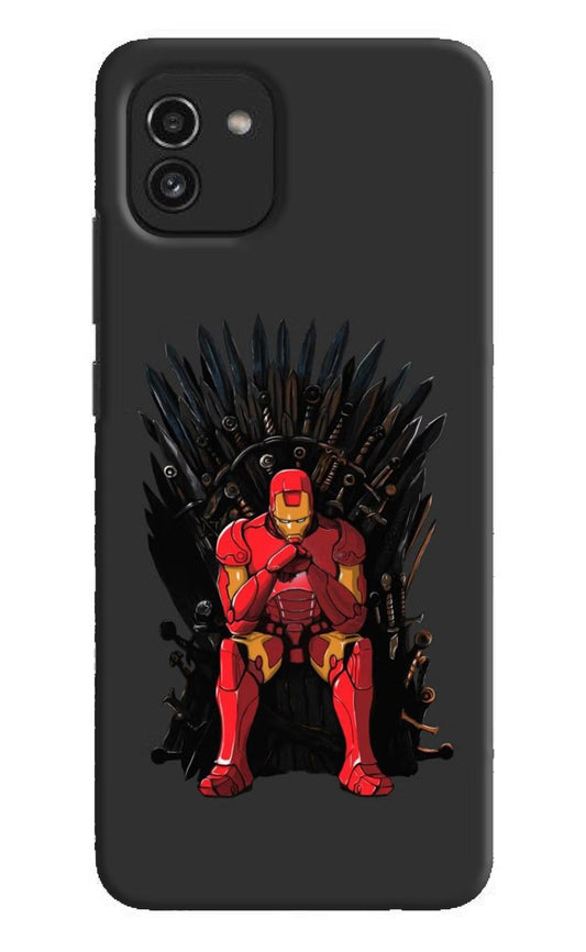 Ironman Throne Samsung A03 Hard Case Back Cover by Casekaro