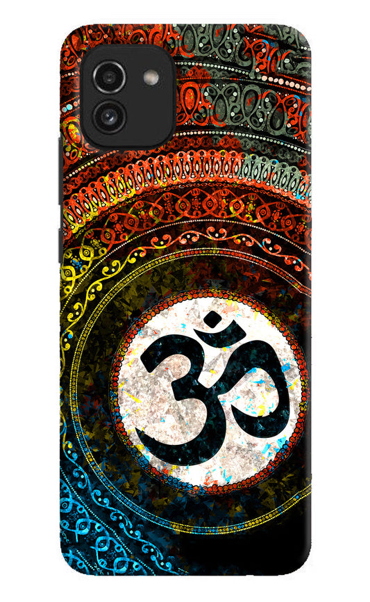 Om Cultural Samsung A03 Hard Case Back Cover by Casekaro