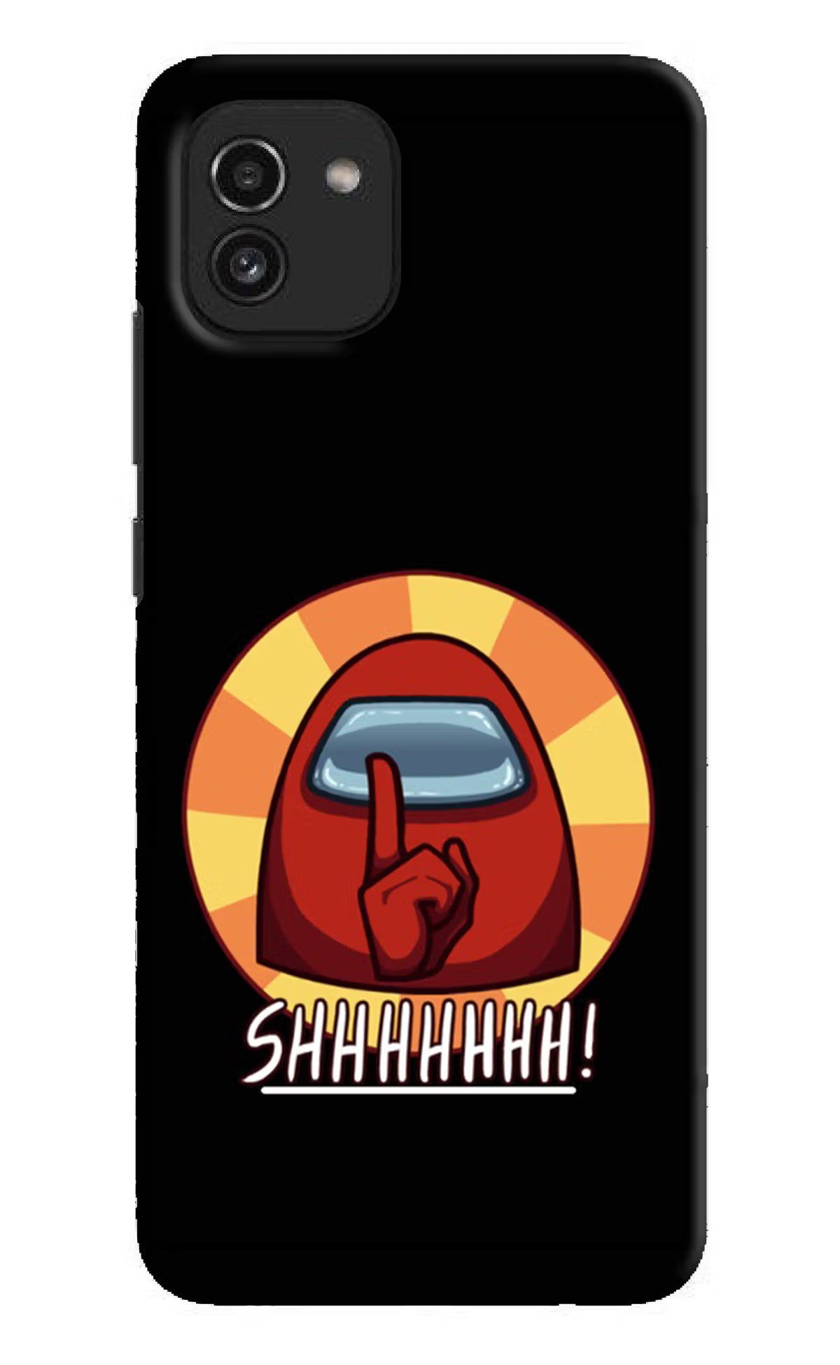 Among Us Shhh! Samsung A03 Hard Case Back Cover by Casekaro