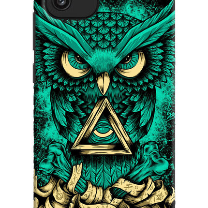Green Owl Samsung A03 Hard Case Back Cover by Casekaro