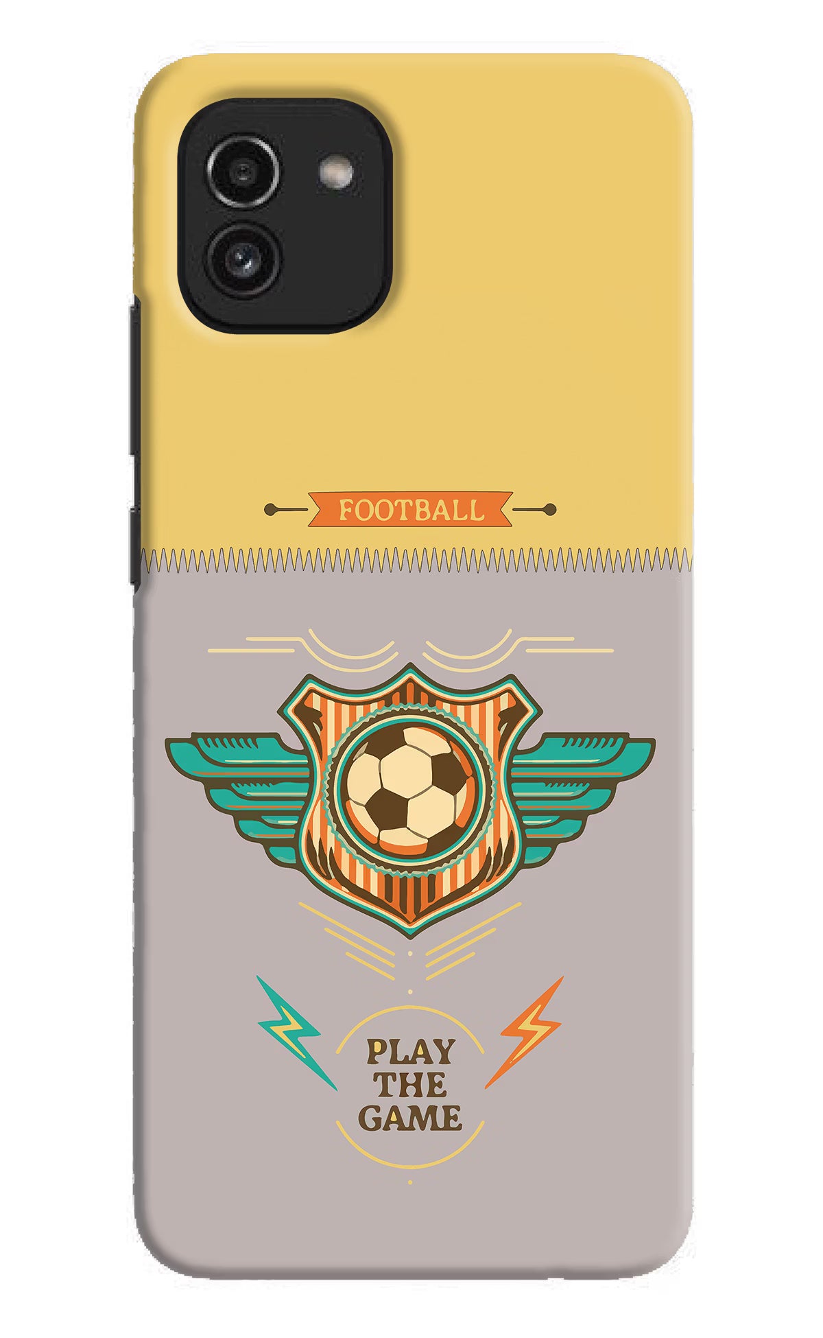 Football Samsung A03 Hard Case Back Cover by Casekaro