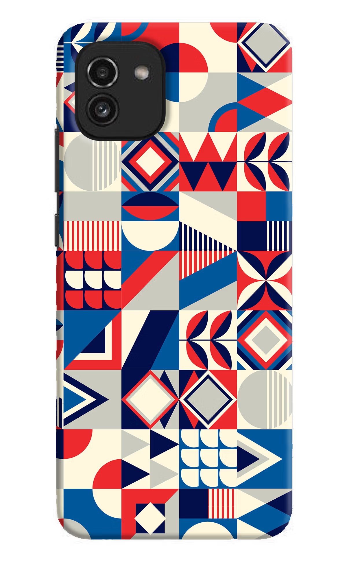 Colorful Pattern Samsung A03 Hard Case Back Cover by Casekaro