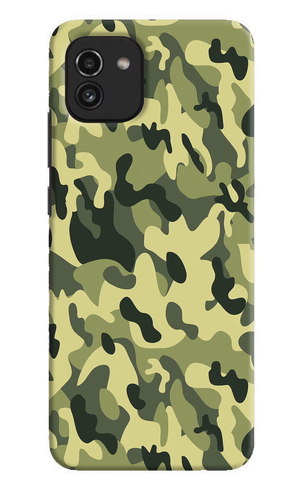 Camouflage Samsung A03 Hard Case Back Cover by Casekaro