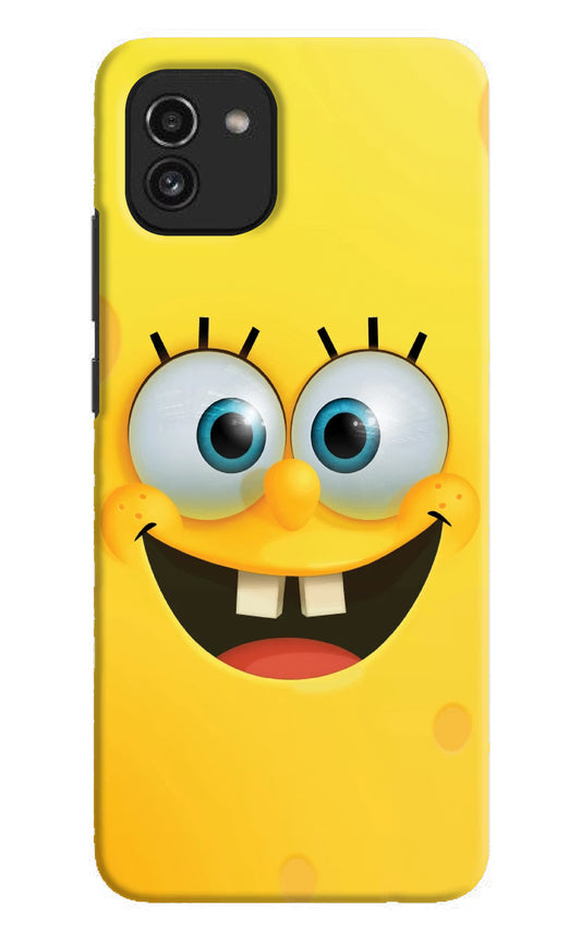 Sponge 1 Samsung A03 Hard Case Back Cover by Casekaro